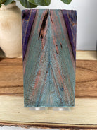 KS-452: Knife Scales  -  Blue Purple Pink Dye Stabilized Spalted Maple Wood Knife Scales - Jakob Janssen Studios