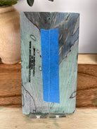 KS-462: Knife Scales  -  Green Black Dye Stabilized Spalted Maple Wood Knife Scales - Jakob Janssen Studios