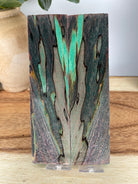 KS-466: Knife Scales  -  Green Black Dye Stabilized Spalted Maple Wood Knife Scales - Jakob Janssen Studios