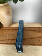 KS-490: Knife Scales  -  Blue Dye Stabilized Maple Wood Knife Scales - Jakob Janssen Studios