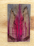 KS-008: Knife Scales - Pink Purple Dye Stabilized Spalted Maple - Jakob Janssen Studios