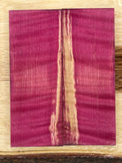 KS-035: Knife Scales - Pink Dye Stabilized Curly Maple