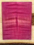 KS-042: Knife Scales - Pink Dye Stabilized Curly Maple