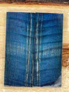 KS-061: Knife Scales - Blue Dye Stabilized Curly Maple - Jakob Janssen Studios