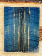 KS-063: Knife Scales - Blue Dye Stabilized Curly Maple - Jakob Janssen Studios