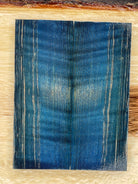 KS-064: Knife Scales - Blue Dye Stabilized Curly Maple - Jakob Janssen Studios