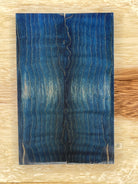 KS-070: Knife Scales - Blue Dye Stabilized Curly Maple - Jakob Janssen Studios