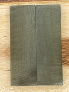 KS-129: Knife Scales - Green Dye Stabilized Curly Maple - Jakob Janssen Studios