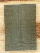 KS-131: Knife Scales - Green Dye Stabilized Curly Maple - Jakob Janssen Studios