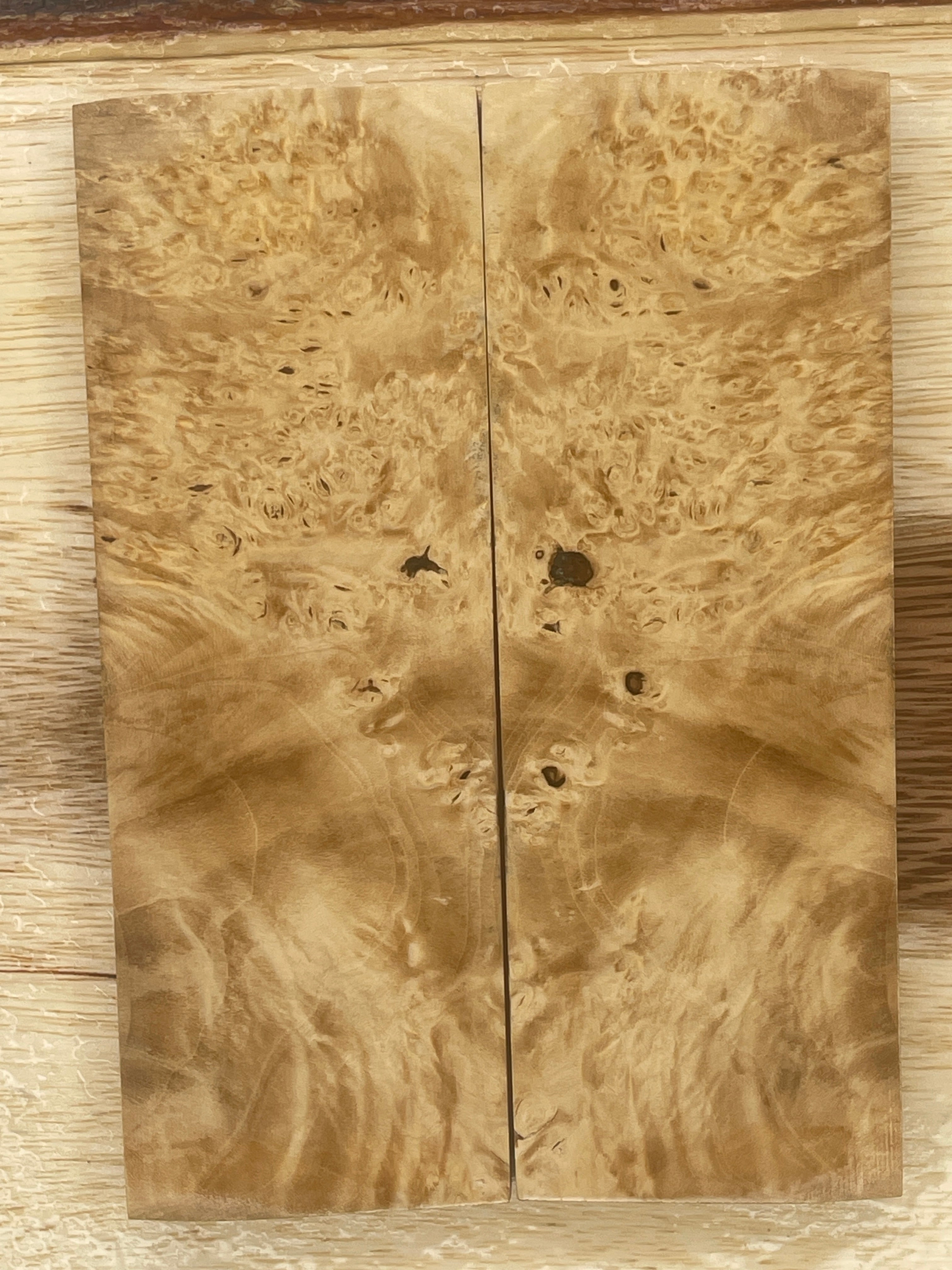 KS-133: Knife Scales - Stabilized Maple Burl - Jakob Janssen Studios