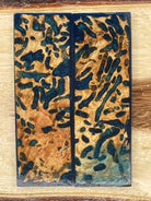 KS-233: Knife Scales - Hybrid BLue Resin Natural Stabilized Buggy Box Elder - Jakob Janssen Studios