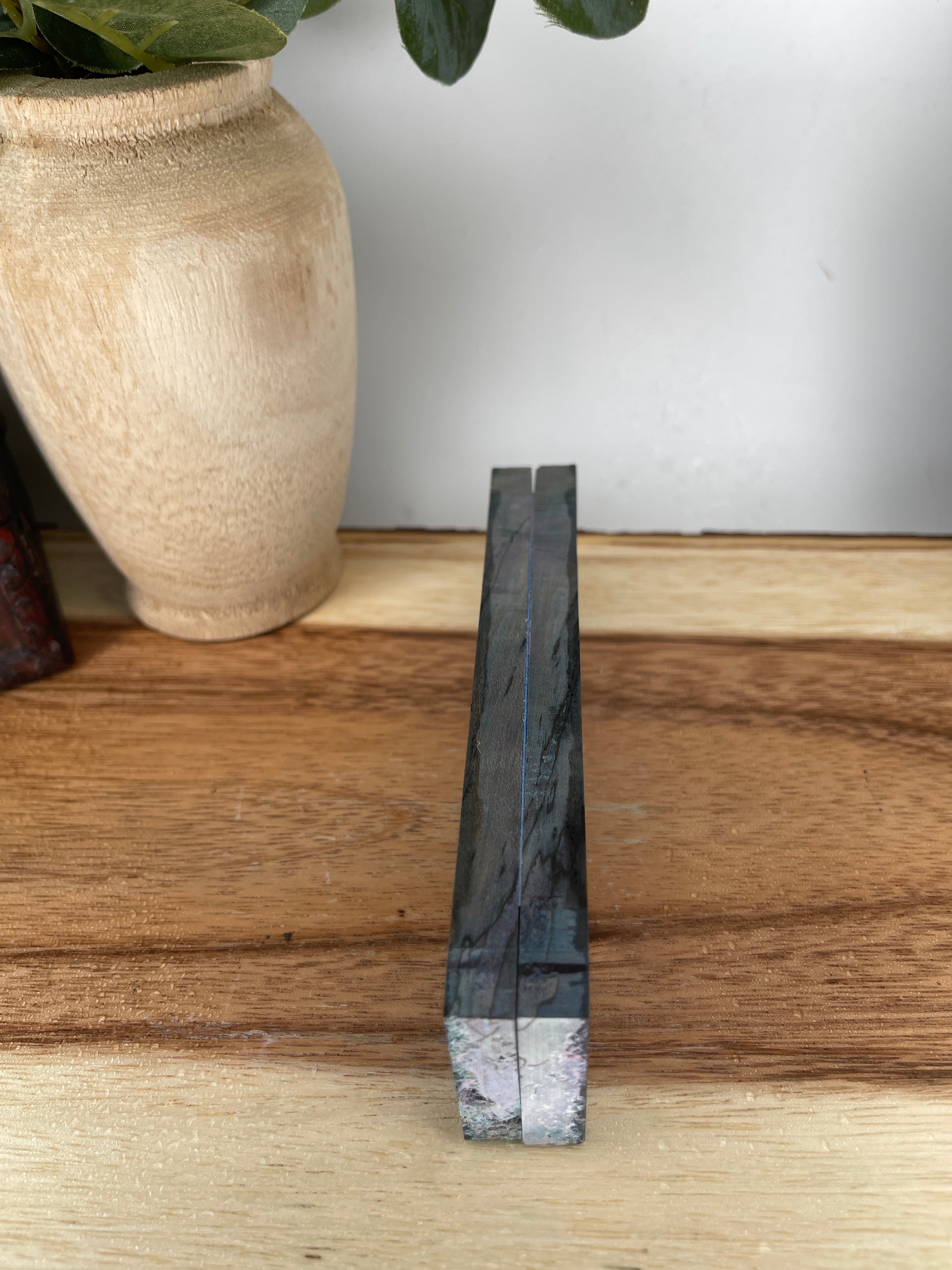 KS-468: Knife Scales  -  Purple Pink Dye Stabilized Spalted Maple Wood Knife Scales - Jakob Janssen Studios