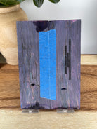 KS-483: Knife Scales  -  Purple Pinik Dye Stabilized Spalted Maple Wood Knife Scales - Jakob Janssen Studios