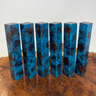 PBBrick-074: Pen Blanks - Blue Purple Stabilized Mini Pine Cone Hybrid   Alumilite Resin Casting - Jakob Janssen Studios