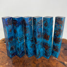 PBBrick-065: Pen Blanks - Blue Purple Stabilized Mini Pine Cone Hybrid   Alumilite Resin Casting - Jakob Janssen Studios