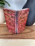 KS-333: Knife Scales  -  Red Dye Stabilized Hempwood Knife Scales - Jakob Janssen Studios