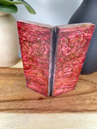 KS-345: Knife Scales  -  Red Dye Stabilized Hempwood Knife Scales - Jakob Janssen Studios