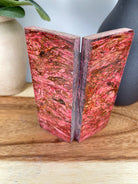 KS-347: Knife Scales  -  Red Dye Stabilized Hempwood Knife Scales - Jakob Janssen Studios