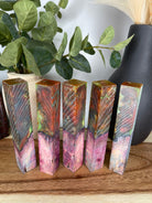 PBBrick-166: Pen Blanks - Green Red Dye Stabilized Wood Burl Stablized - Jakob Janssen Studios