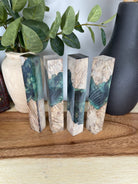 PBBrick-183: Pen Blanks - Green Nebula Stabilized Maple Burl Hybrid   Alumilite Resin Casting - Jakob Janssen Studios