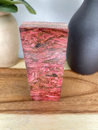 KS-347: Knife Scales  -  Red Dye Stabilized Hempwood Knife Scales - Jakob Janssen Studios