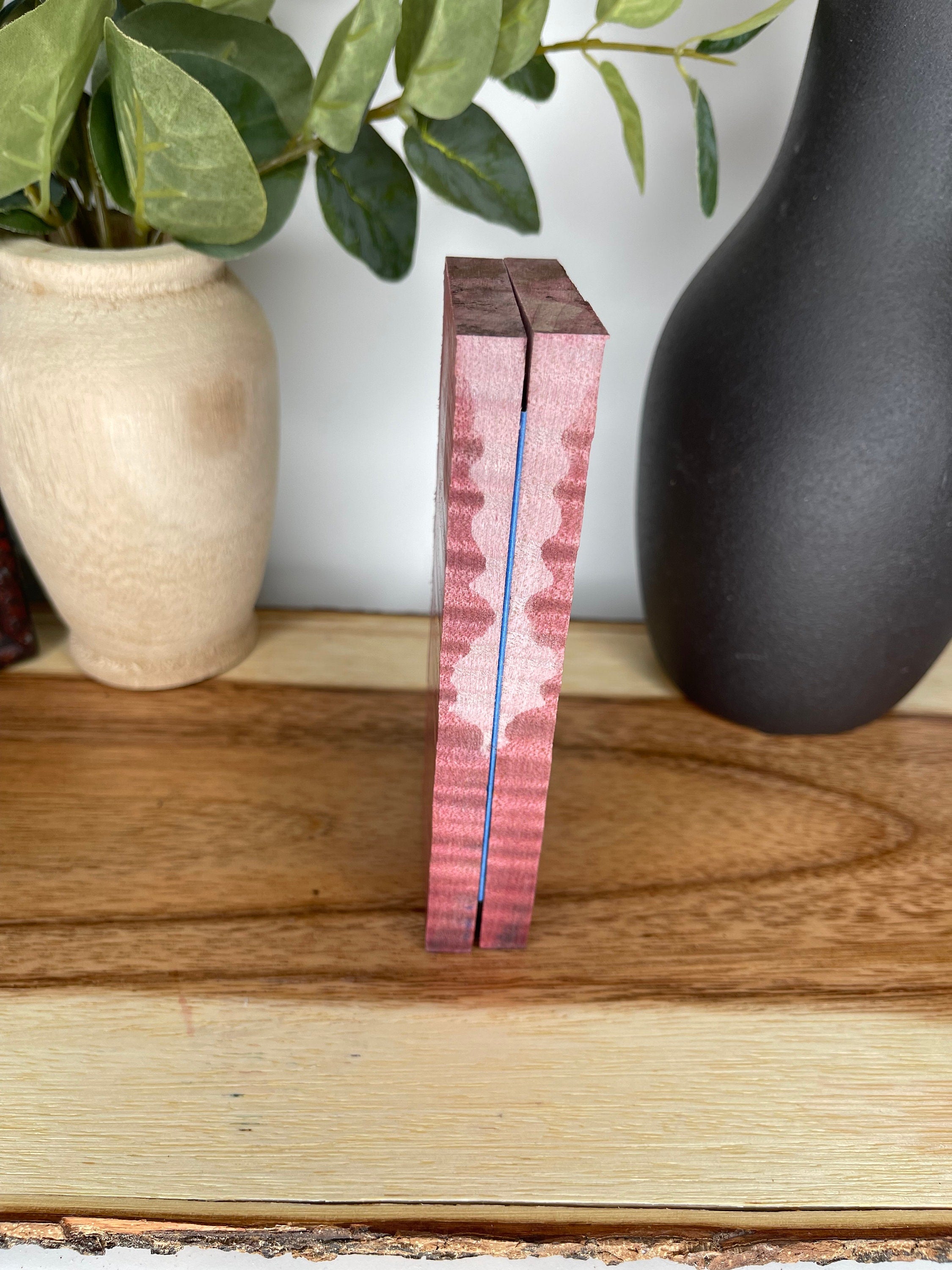 KS-426: Knife Scales - Dye Stabilized Curly Maple - Jakob Janssen Studios