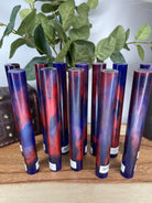 BShort-002: Bespoke Blue Red Purple Pen Blank Alumilite Resin Casting - Jakob Janssen Studios