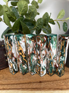 PBBrick-067: Green White Copper Cholla Catus Hybrid Pen Blank Diamond Painting Alumilite Resin Casting - Jakob Janssen Studios